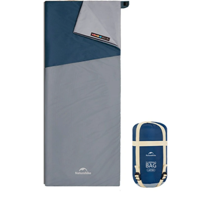 Спальный мешок NATUREHIKE SUNNY DAY PL01 CNK2550WS026 LW180, синий с голубым, размер M 6977465868589