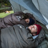 Спальный мешок NATUREHIKE U SERIES U350 двойной хлопок осень-зима молния слева Brown 6927595767221BL
