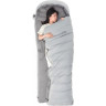 Ультралёгкий спальный мешок NATUREHIKE RM80 SERIES eтиный пух Grey Size M молния слева 6927595707197L